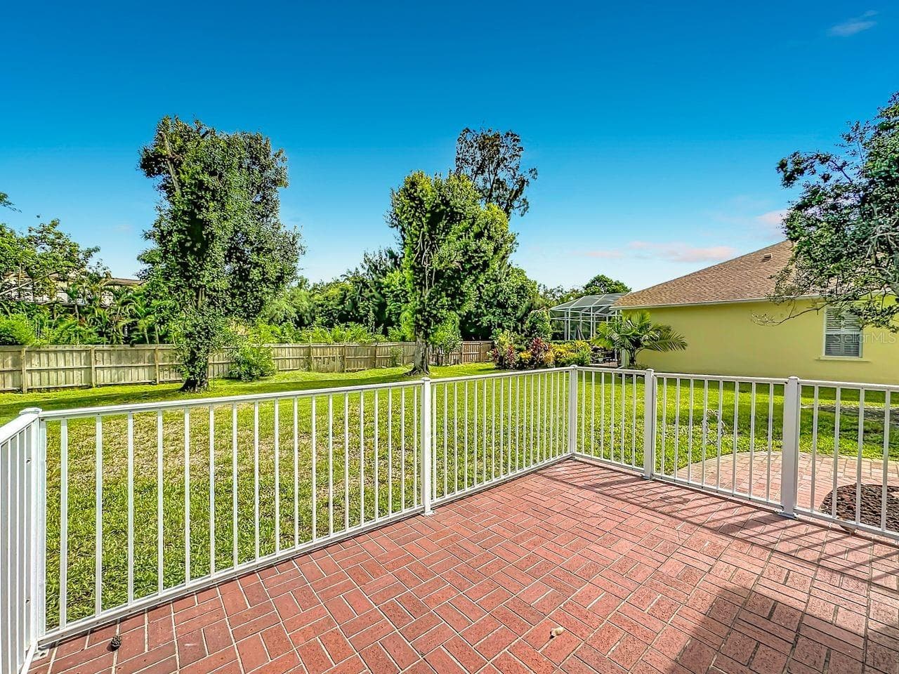 Patio View of Rear Yard - 9250 NW 13TH AVENUE CIR, BRADENTON