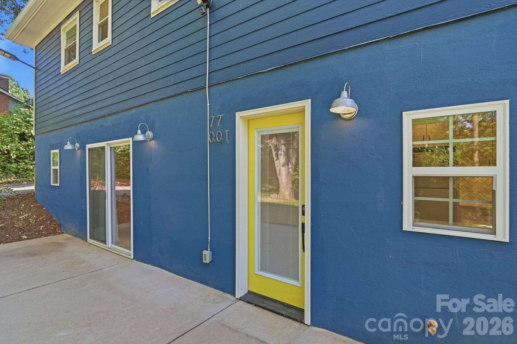 Unit 1 entrance and patio - 77 Trotter Place, Asheville