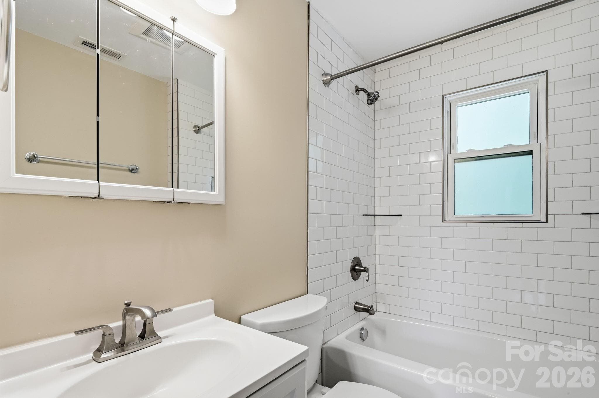 Newly remodeled bathroom. Nice floor tile not pictured - 77 Trotter Place, Asheville