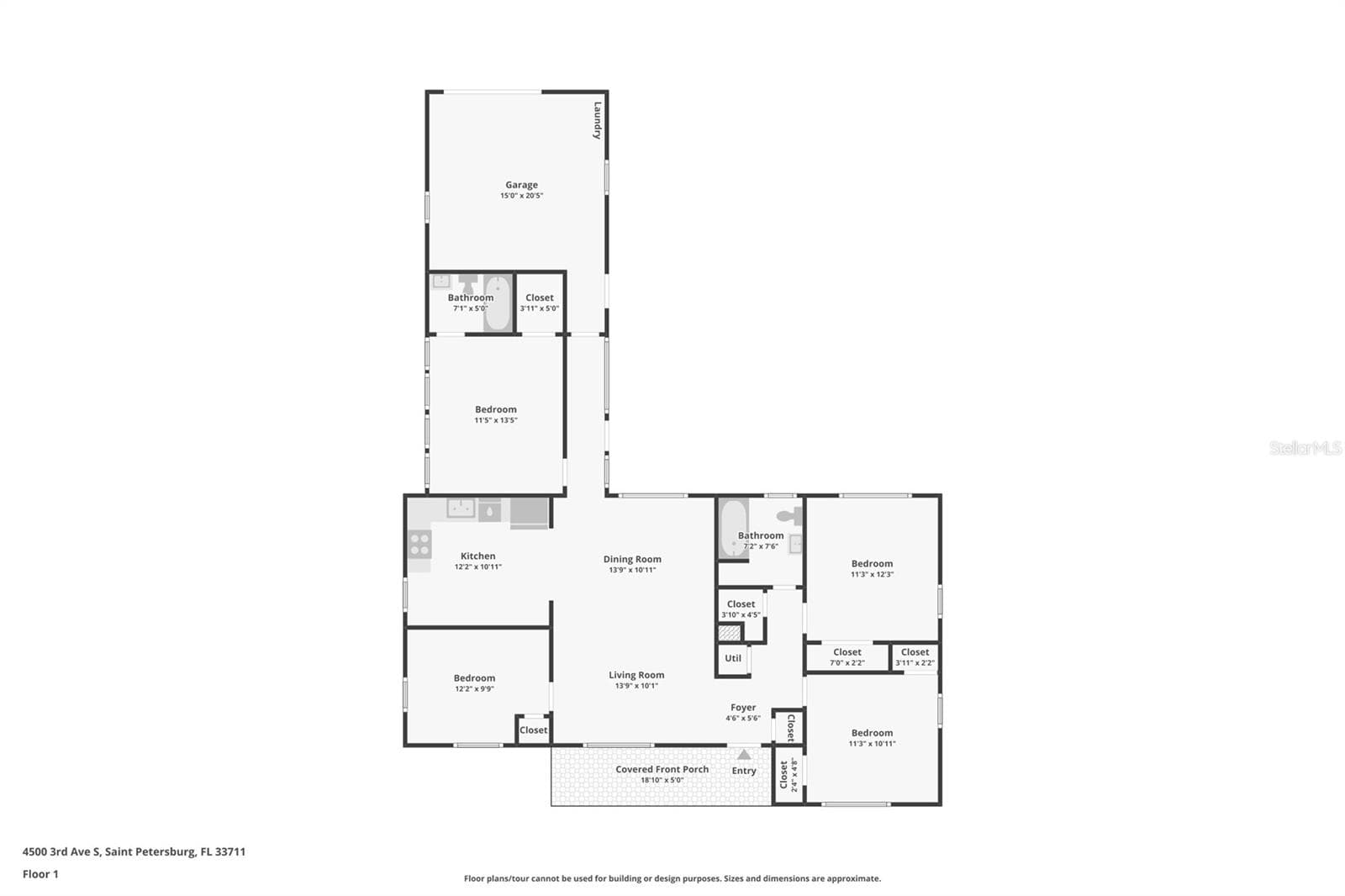Single Family Residence at 4500 3RD AVE S, ST PETERSBURG, photo 49 of 56