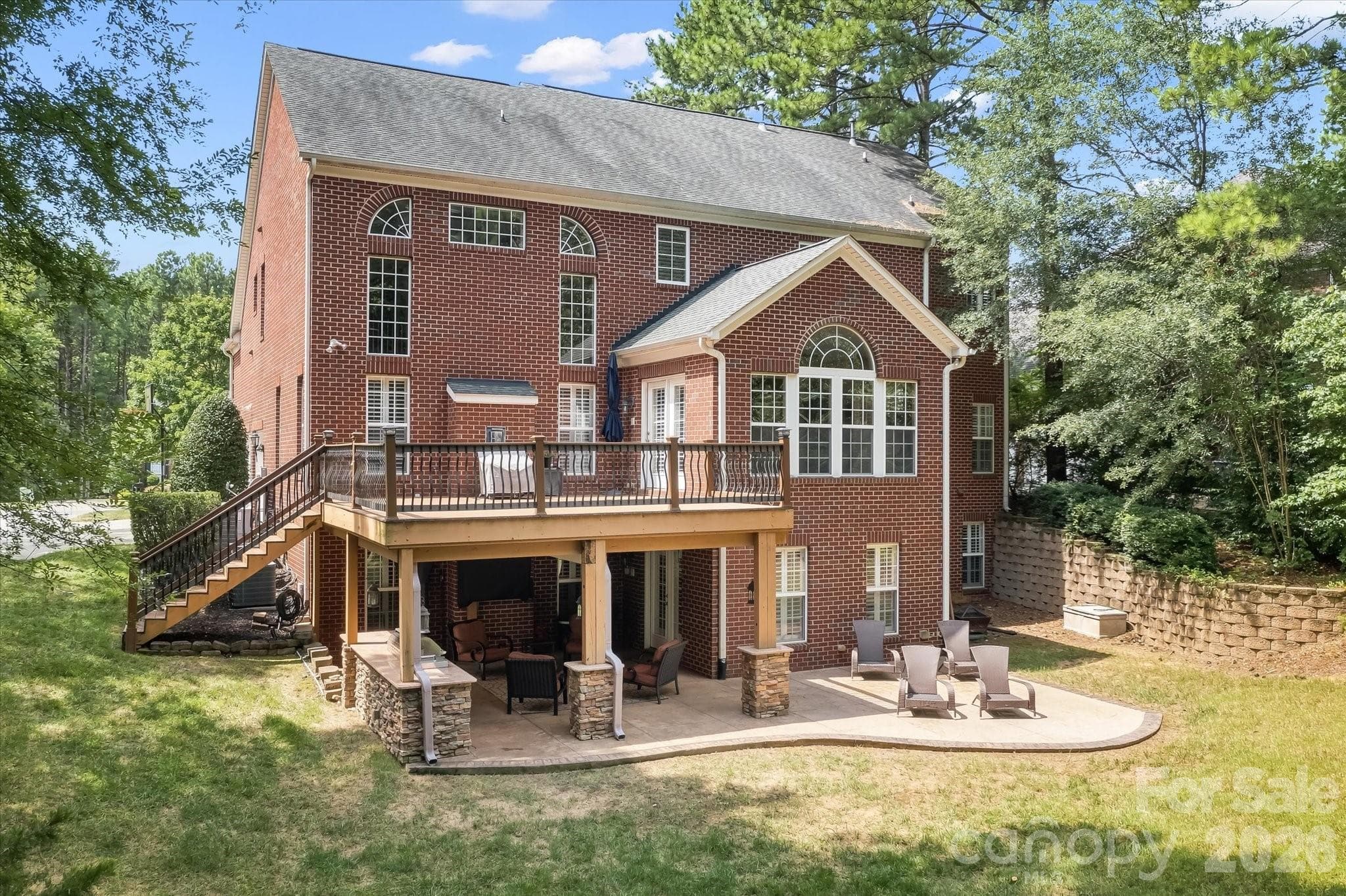 Backyard Patio & Deck View - 309 Stonewater Bay Lane, Mount Holly