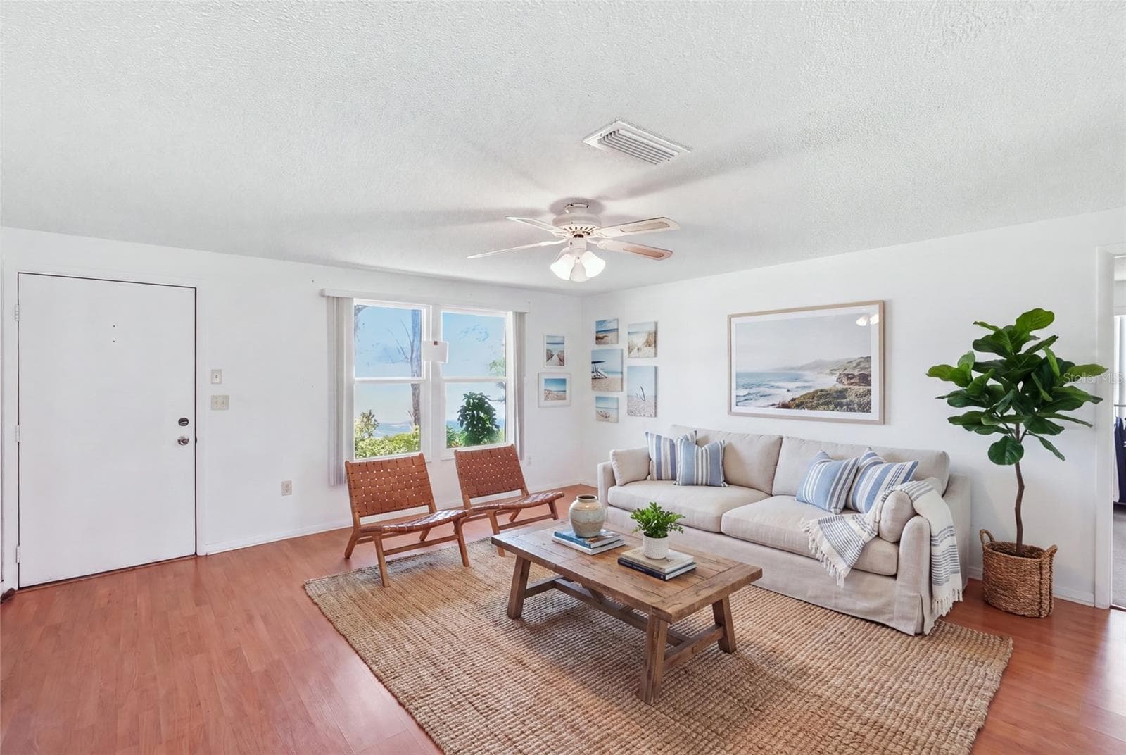 living room staged - 3403 68TH ST W, BRADENTON