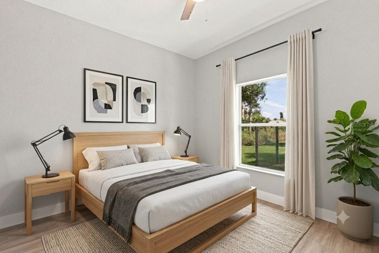 Guest Bedroom Virtually Staged - 1464 HALACKA RD, NORTH PORT