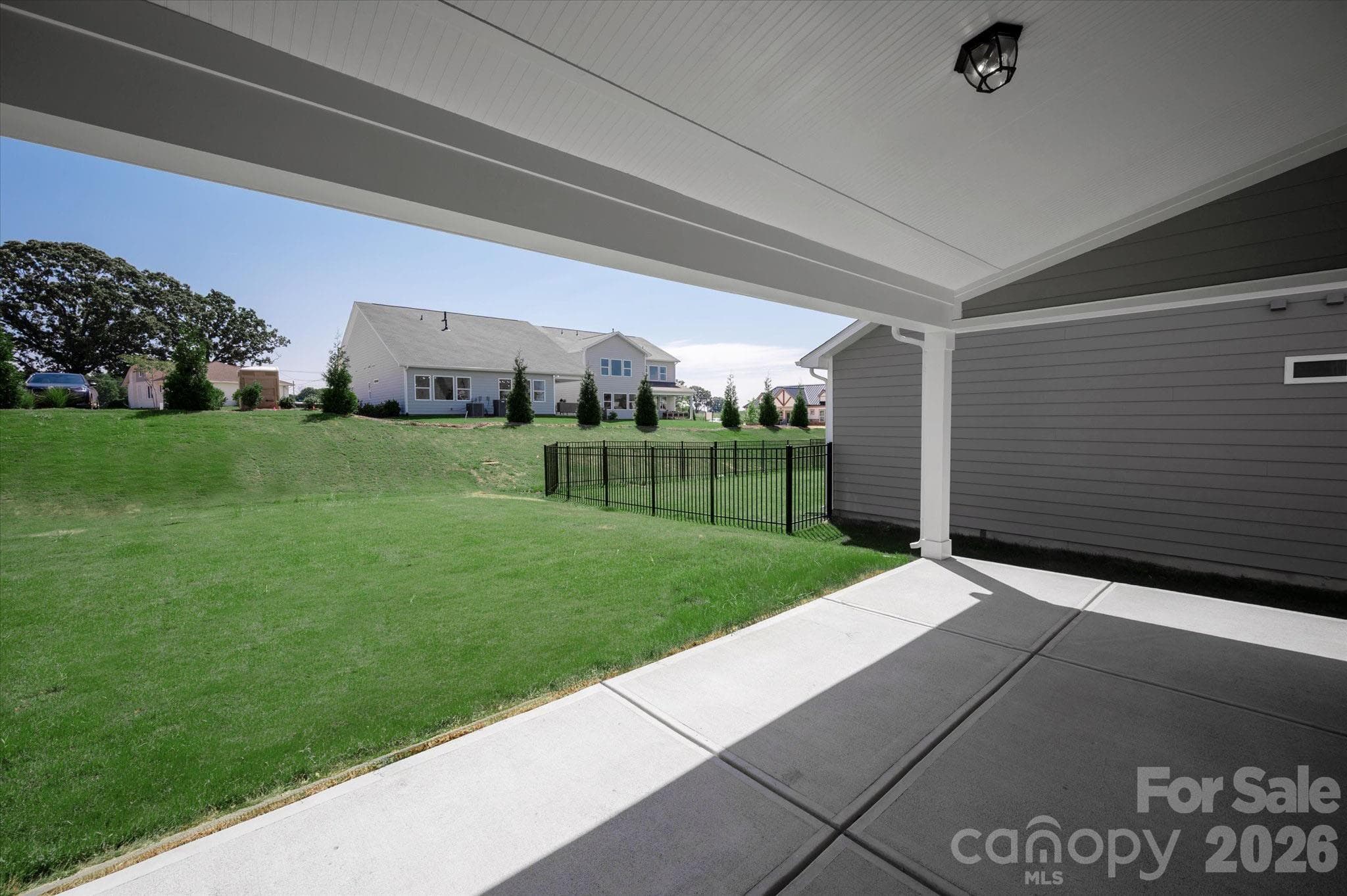 Rear Covered Patio - 110 Cartington Way, Mooresville