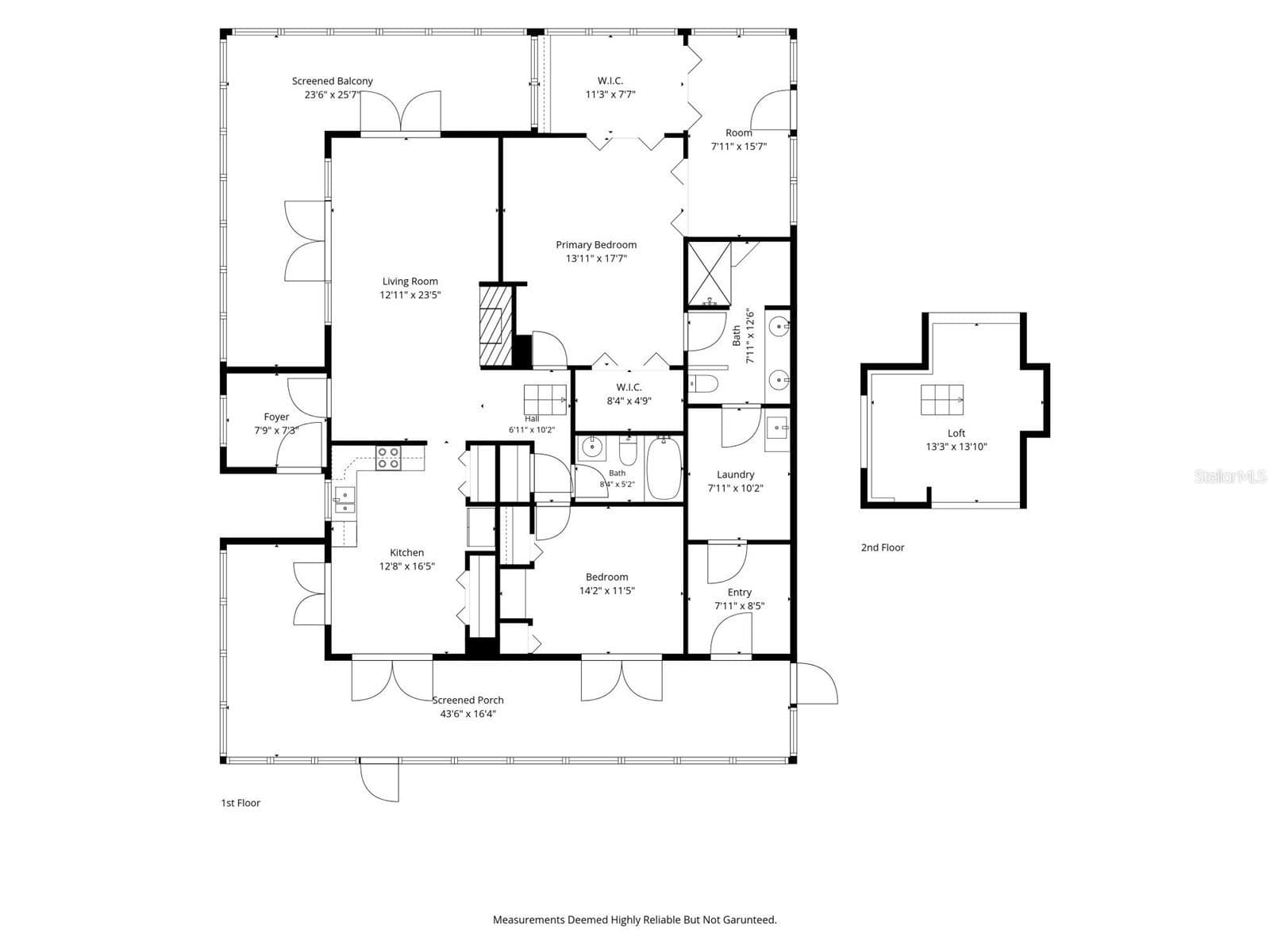 Floor plan with Loft attic - 25717 TROON AVE, SORRENTO