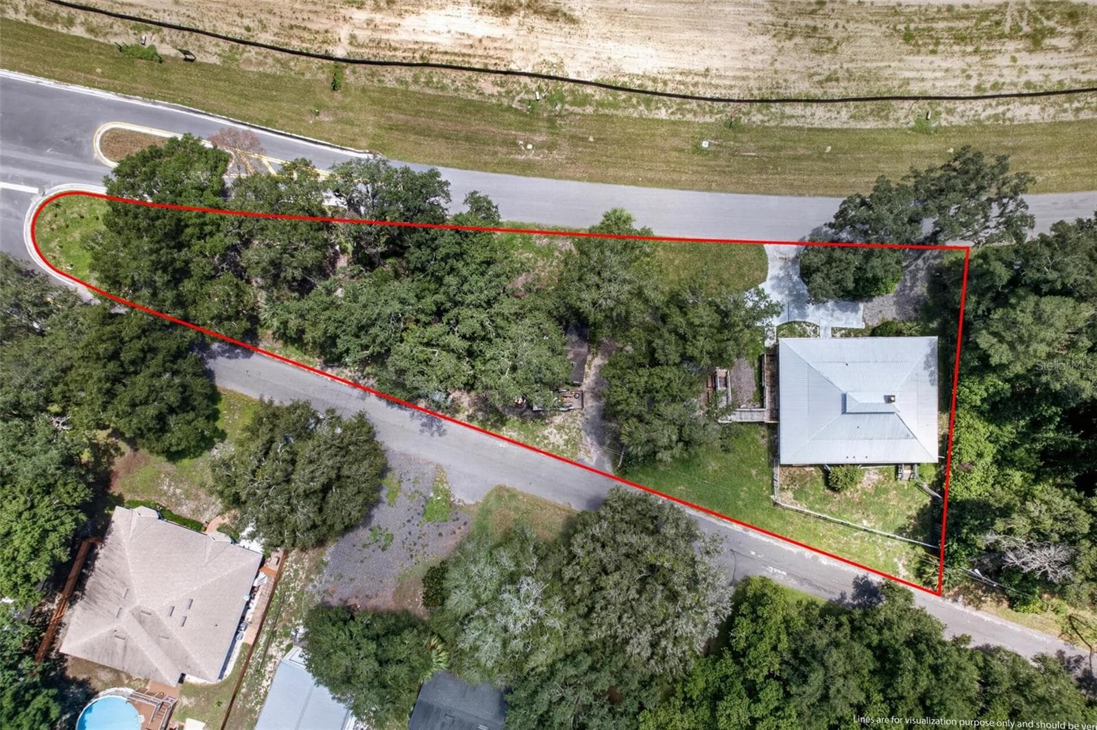 Aerial of lot to corner - 25717 TROON AVE, SORRENTO