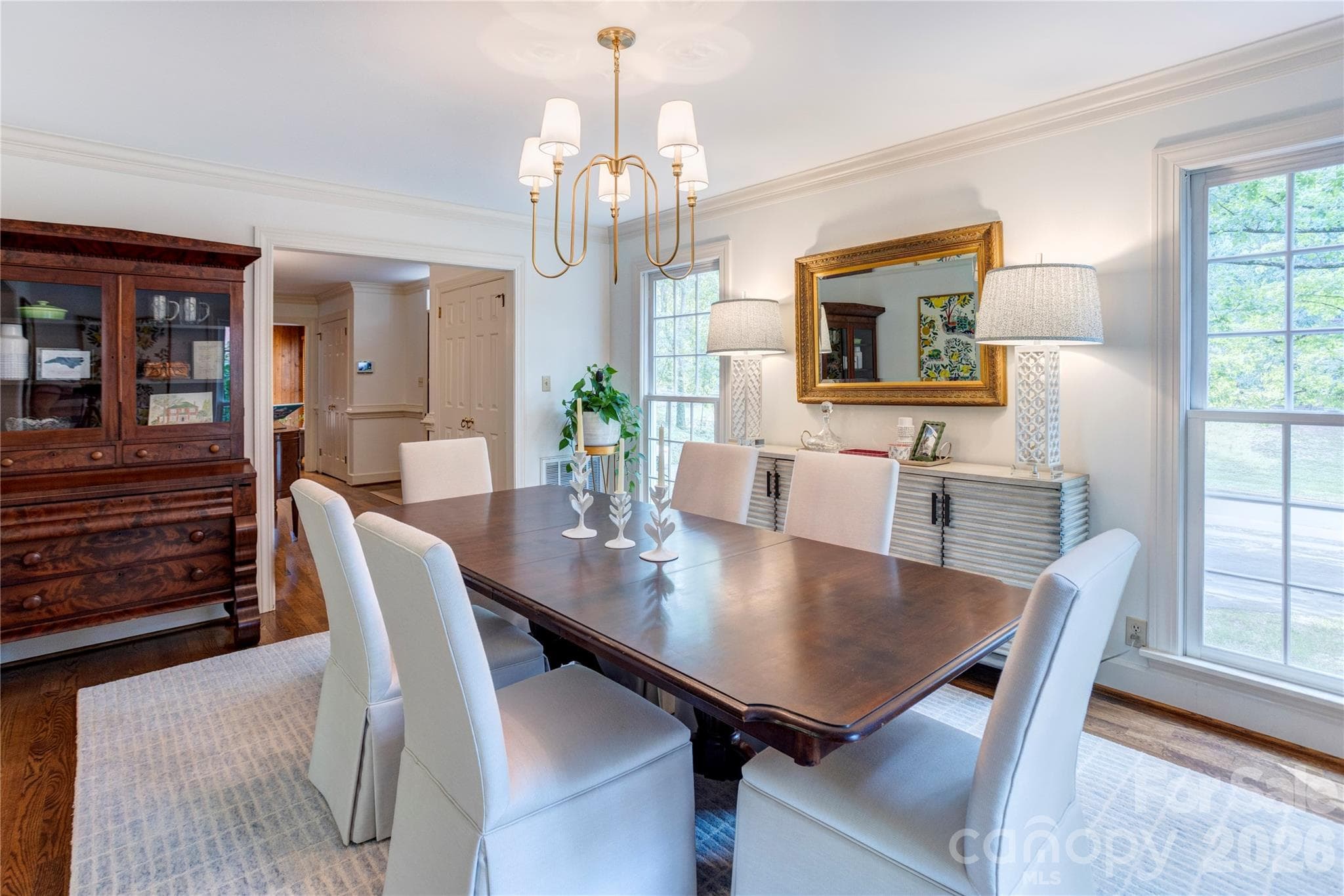 Refined charm meets timeless style in the sun-drenched dining room - 215 Bethel Drive, Salisbury