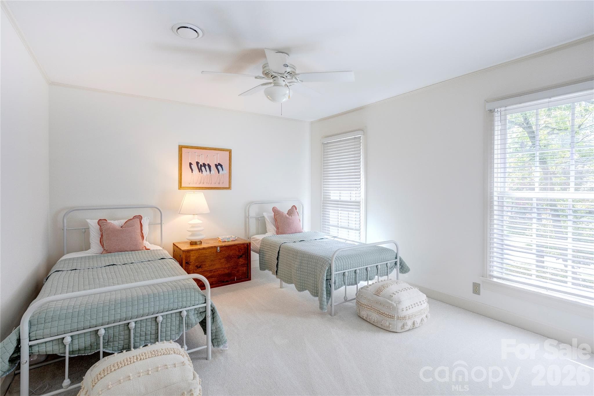A secondary bedroom, ready for sleepovers and lazy weekend mornings. - 215 Bethel Drive, Salisbury