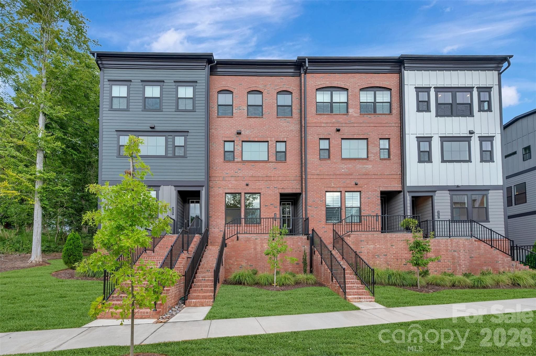 Brick exterior 3-story townhome - 309 Old Town Village Road, Waxhaw