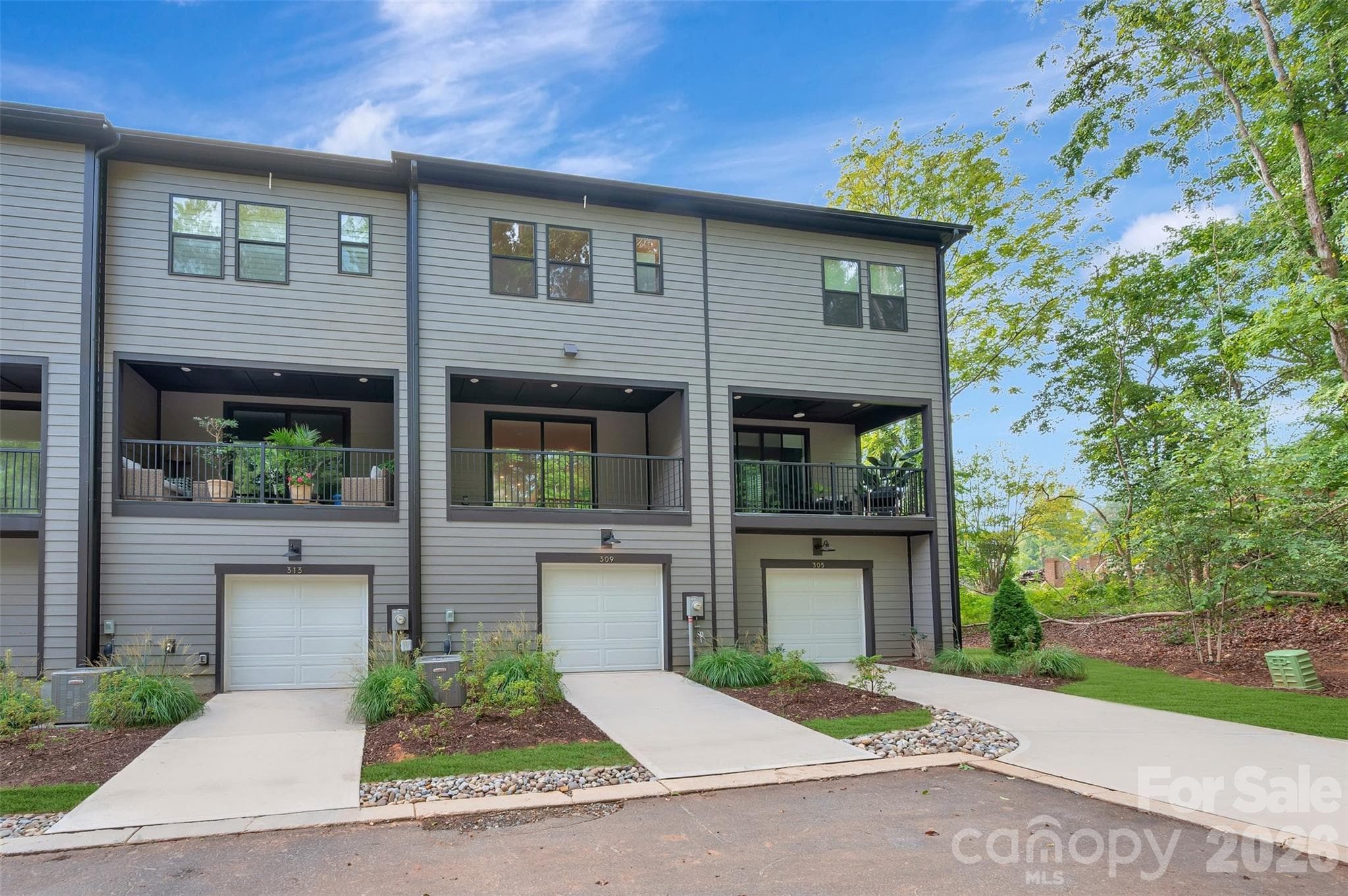 2-bay rear load garage - 309 Old Town Village Road, Waxhaw