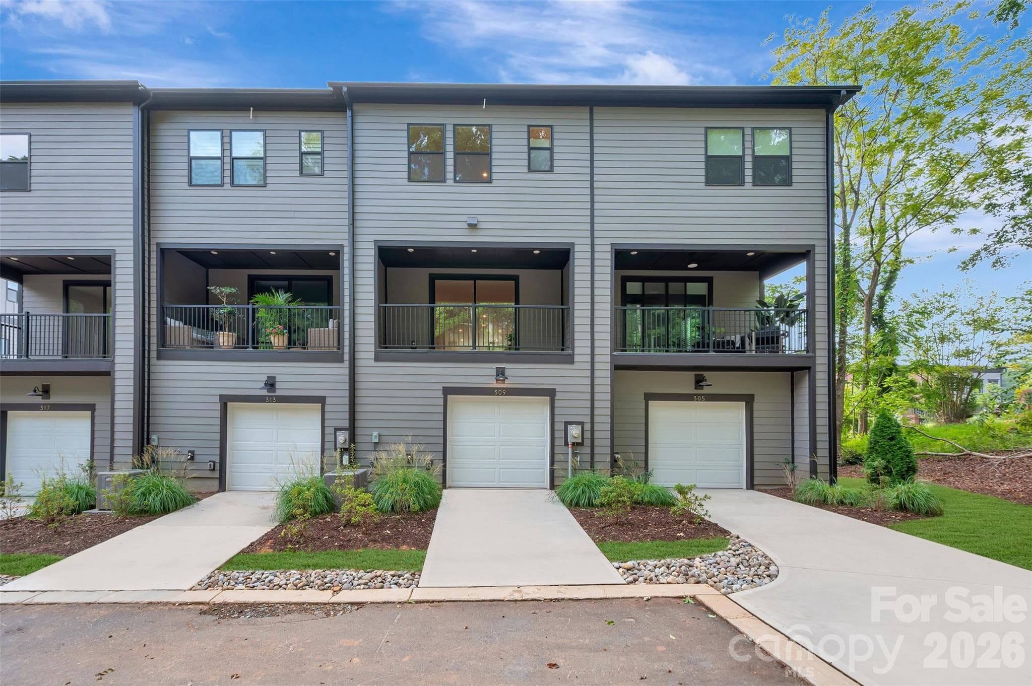 2-bay rear load garage - 309 Old Town Village Road, Waxhaw