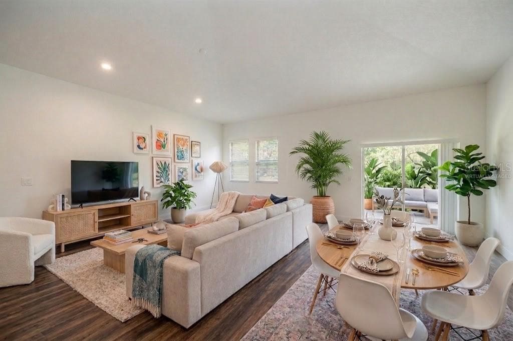 Virtually Staged Living/Dining Areas - 59 GREEN CIR, PALM COAST