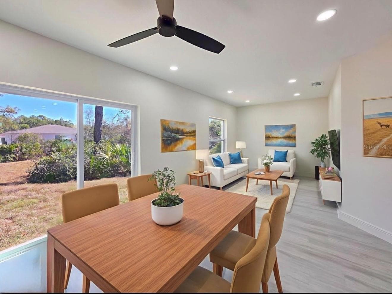 Living and Dining Staged - 995 9TH AVE, DELAND