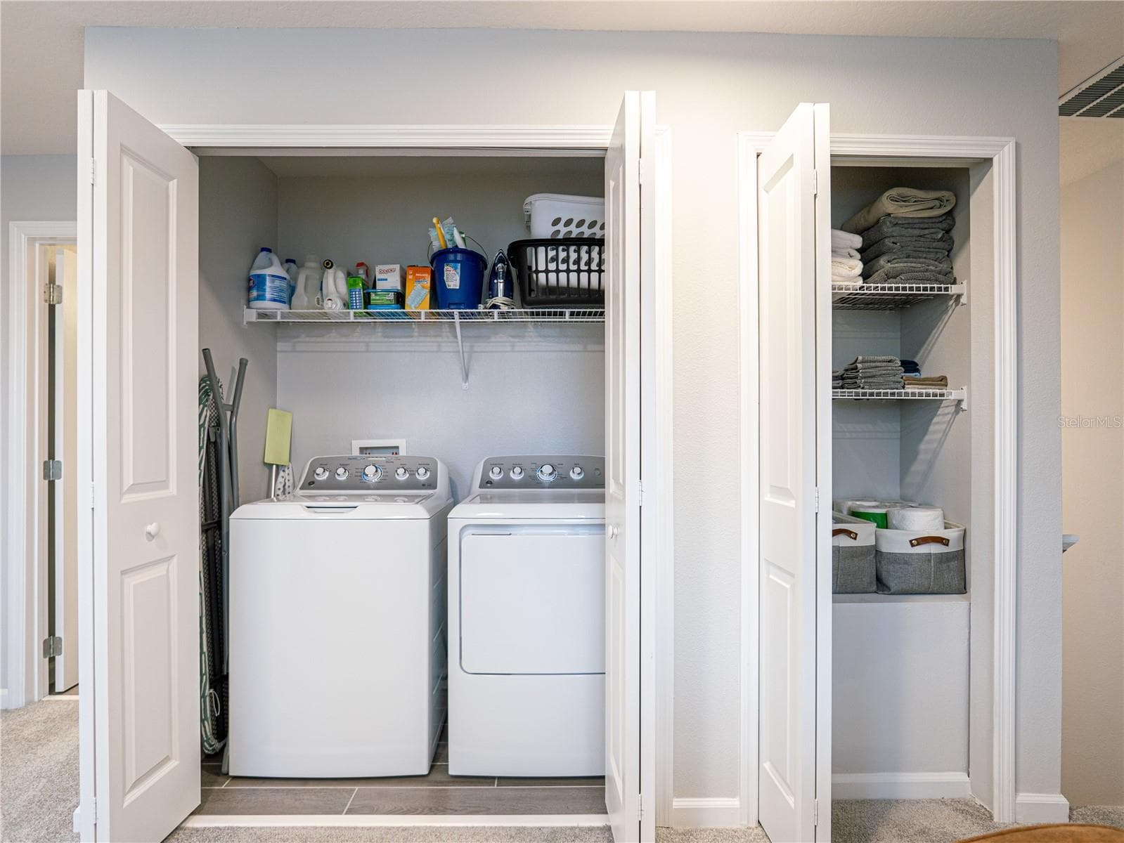 Washer, Dryer and Linen Closet and 2nd Level - 4902 LIVINGSTON LN, OVIEDO