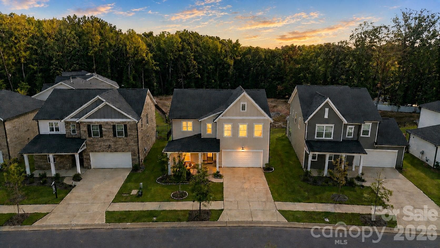 Evening view - 8226 Franklin Trail Street, Mint Hill