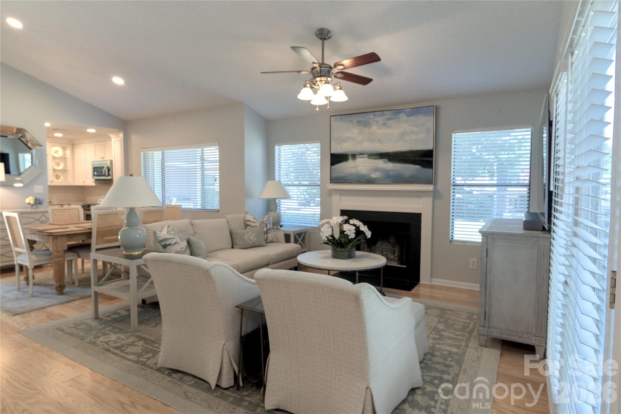 Living/dining area - 7615 Woods Lane, Cornelius