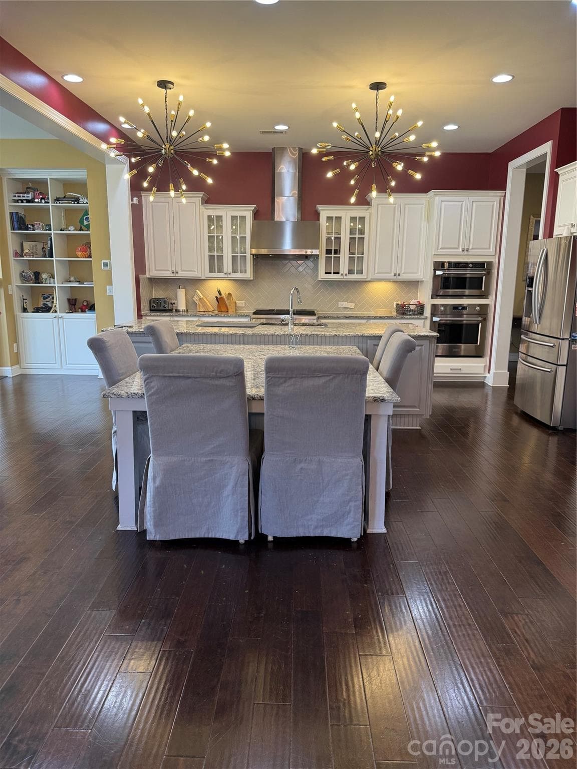 Spacious Gourmet Kitchen with Gas Cooktop and Oven, Electric Double Oven, Island w/adjoining table top - 8465 Blume Parkway, Harrisburg
