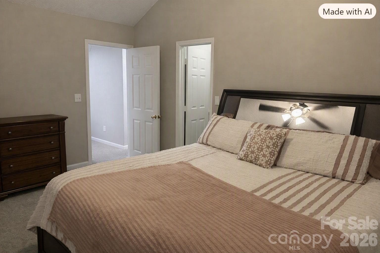 Large sized primary with roomy walk-in closet - 9206 Rotherham Lane, Charlotte