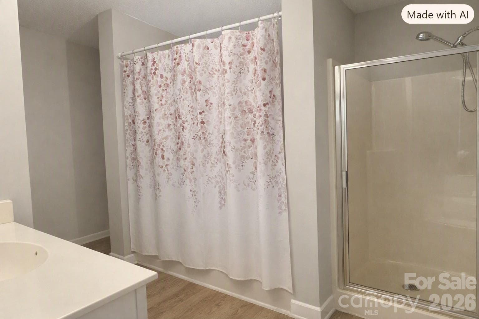 Digitally enhanced shower and tub - 9206 Rotherham Lane, Charlotte