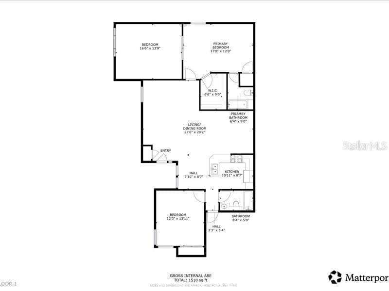 Floor plan of 118 Coventry Ln - 118 COVENTRY LN, HAINES CITY