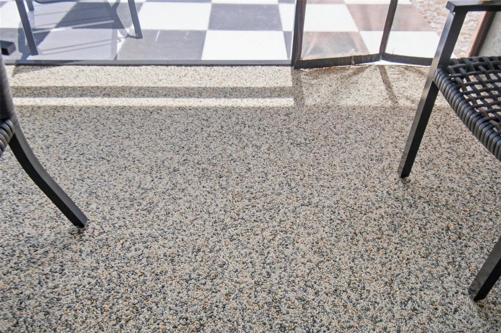 Epoxied/pebble floor of Lanai - 7 TIDEWAY TRL, PALM COAST