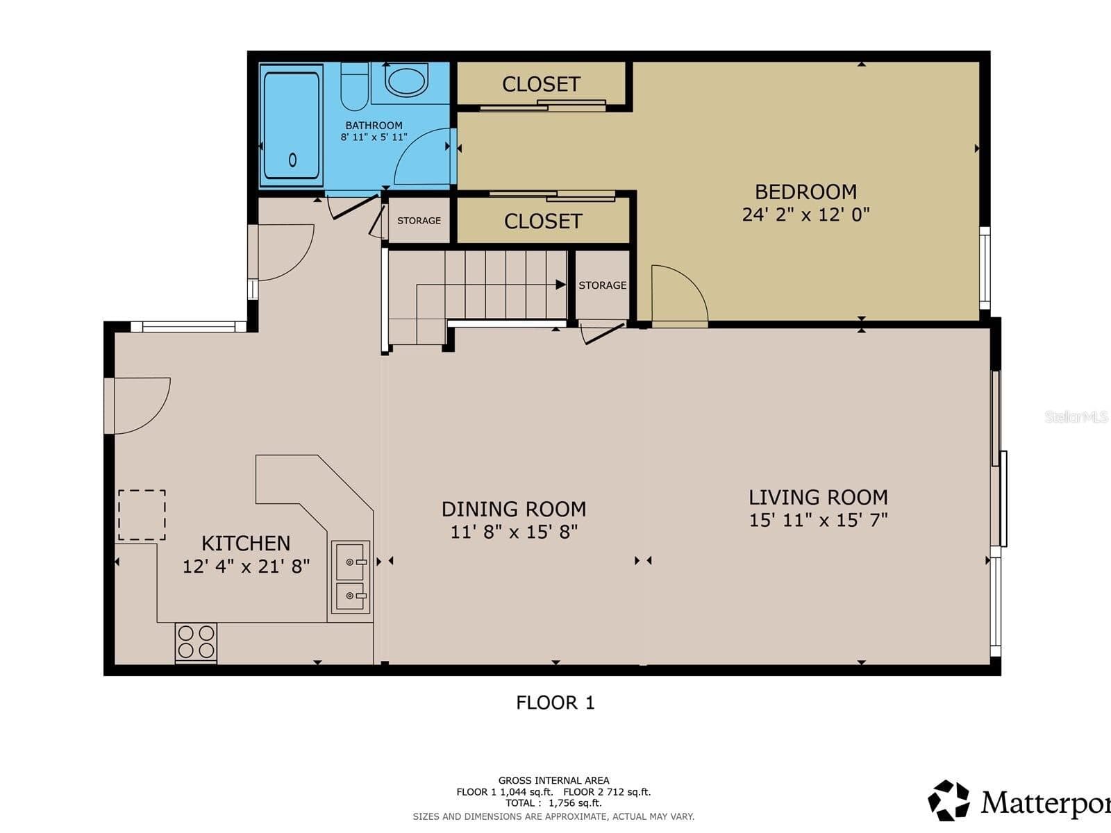First floor layout - 105 COVENTRY LN, HAINES CITY