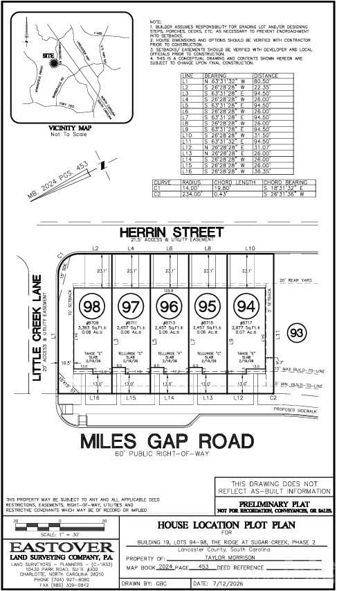 8715 Miles Gap Road - Plot Plan - 8715 Miles Gap Road, Indian Land