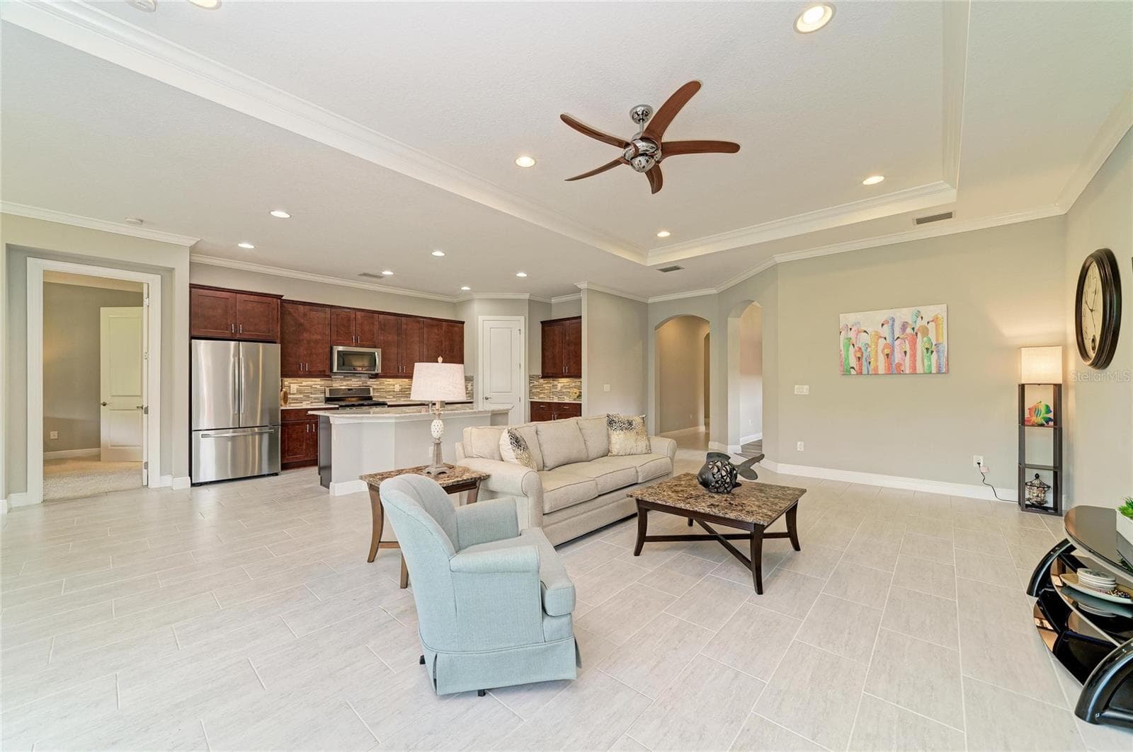 Living room - 4645 ROYAL DORNOCH CIR, BRADENTON