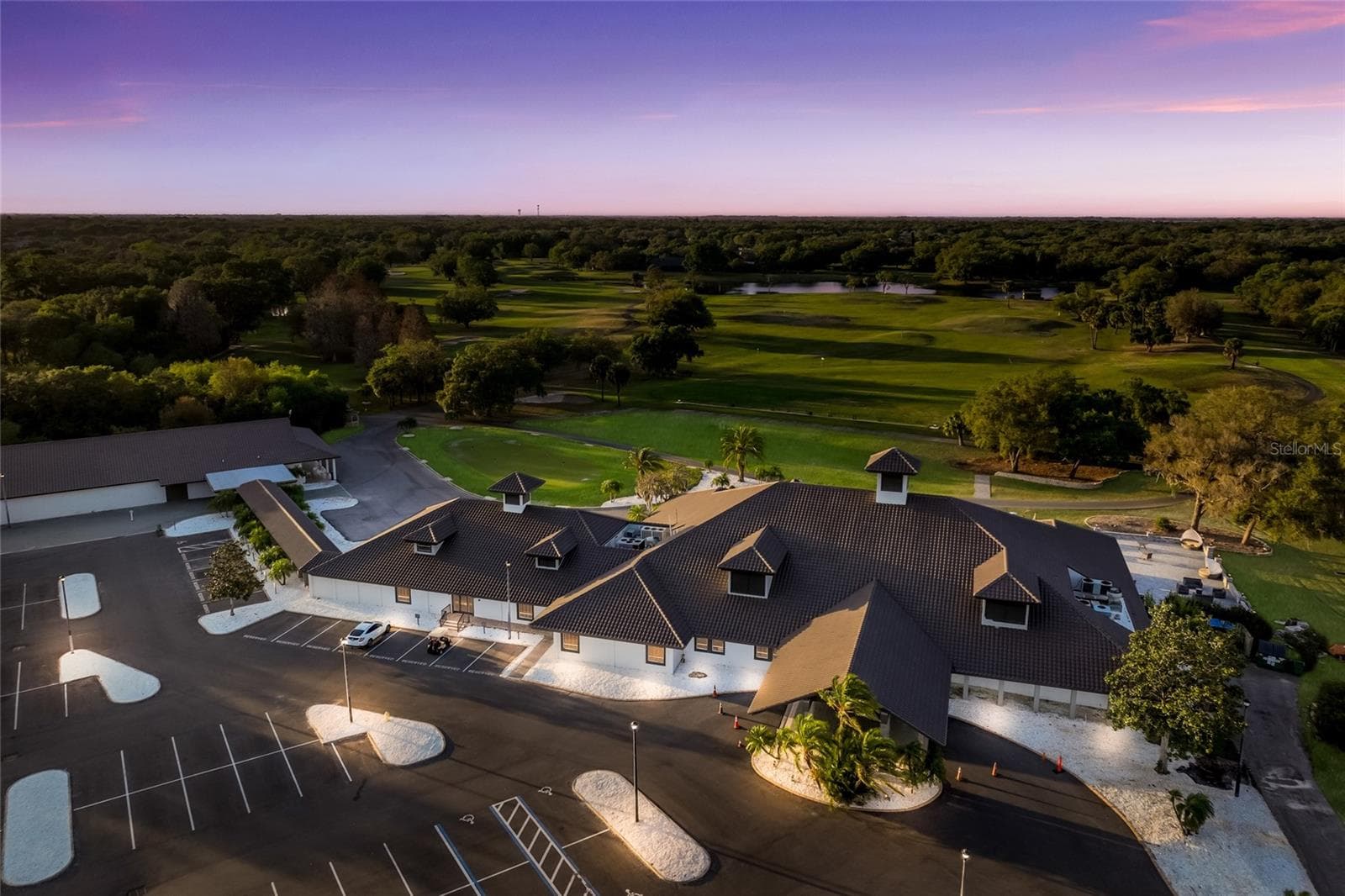 Aerial view of The Club at River Wilderness - 3649 WILDERNESS BLVD W, PARRISH