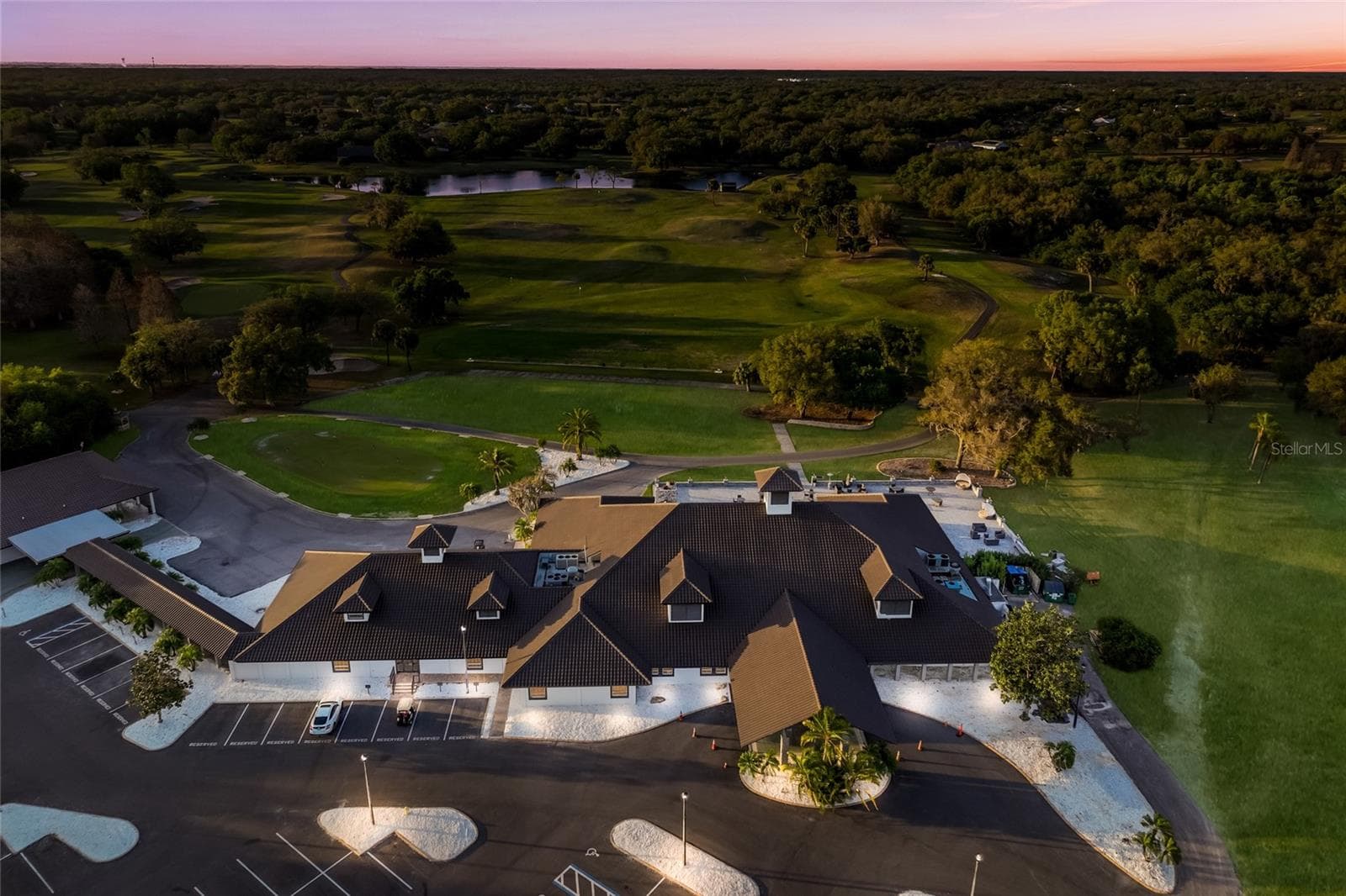 Aerial view of The Club at River Wilderness - 3649 WILDERNESS BLVD W, PARRISH