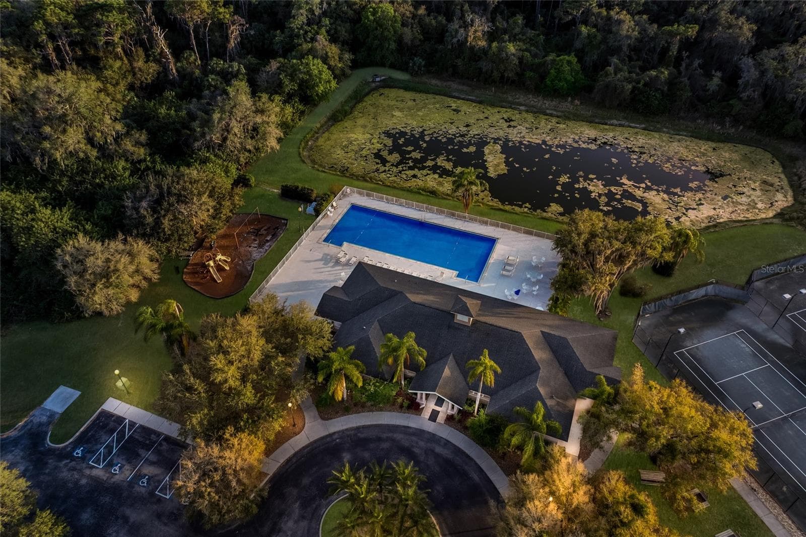Aerial view of fitness amenities. - 3649 WILDERNESS BLVD W, PARRISH