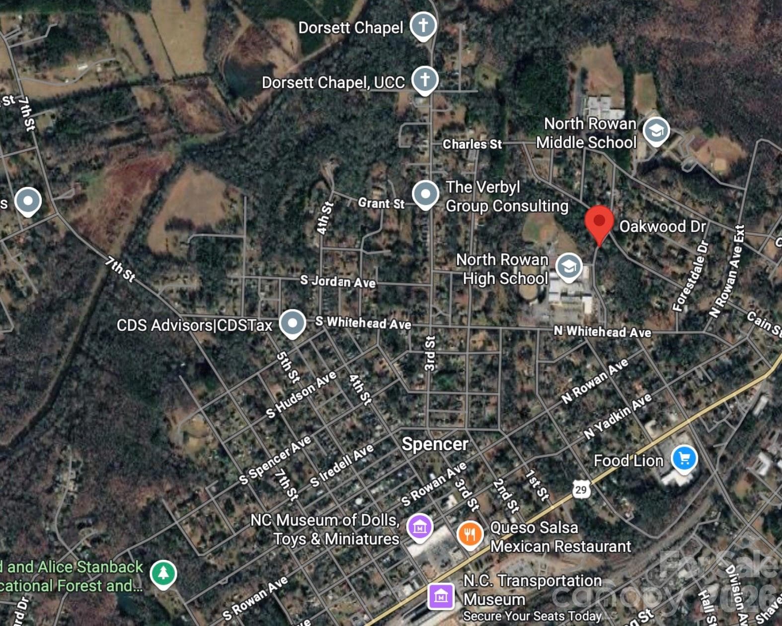 Vicinity - 0 Oakwood Drive, Spencer