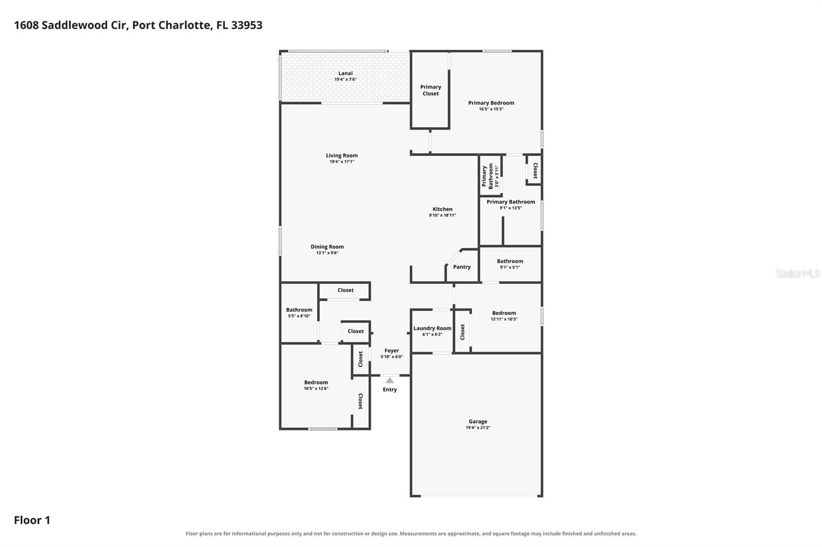 Single Family Residence at 1608 SADDLEWOOD CIR, PORT CHARLOTTE, photo 29 of 40