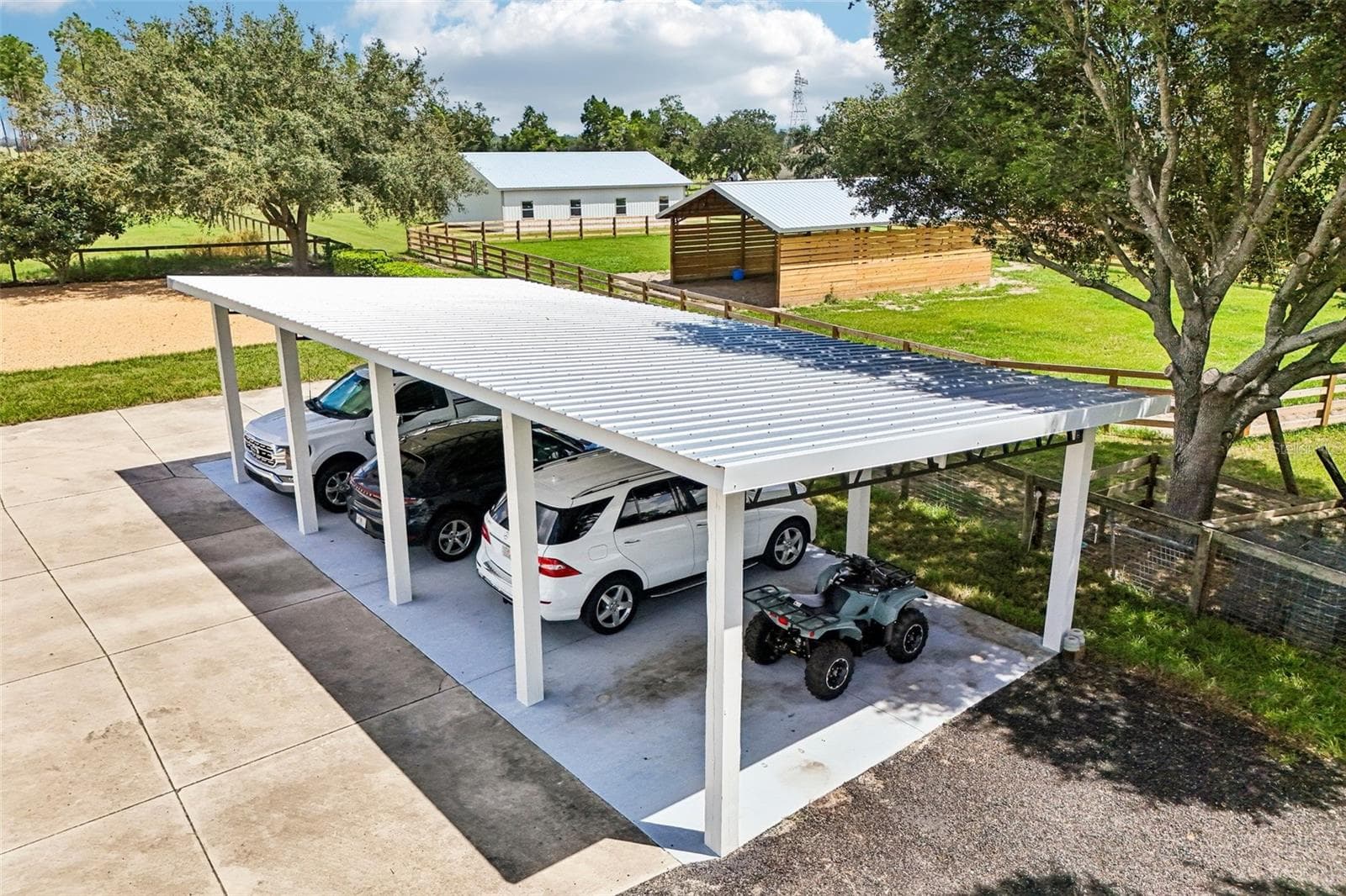Pole Barn Carport for 4 Vehicles - 2088 NW 102ND BLVD, WILDWOOD