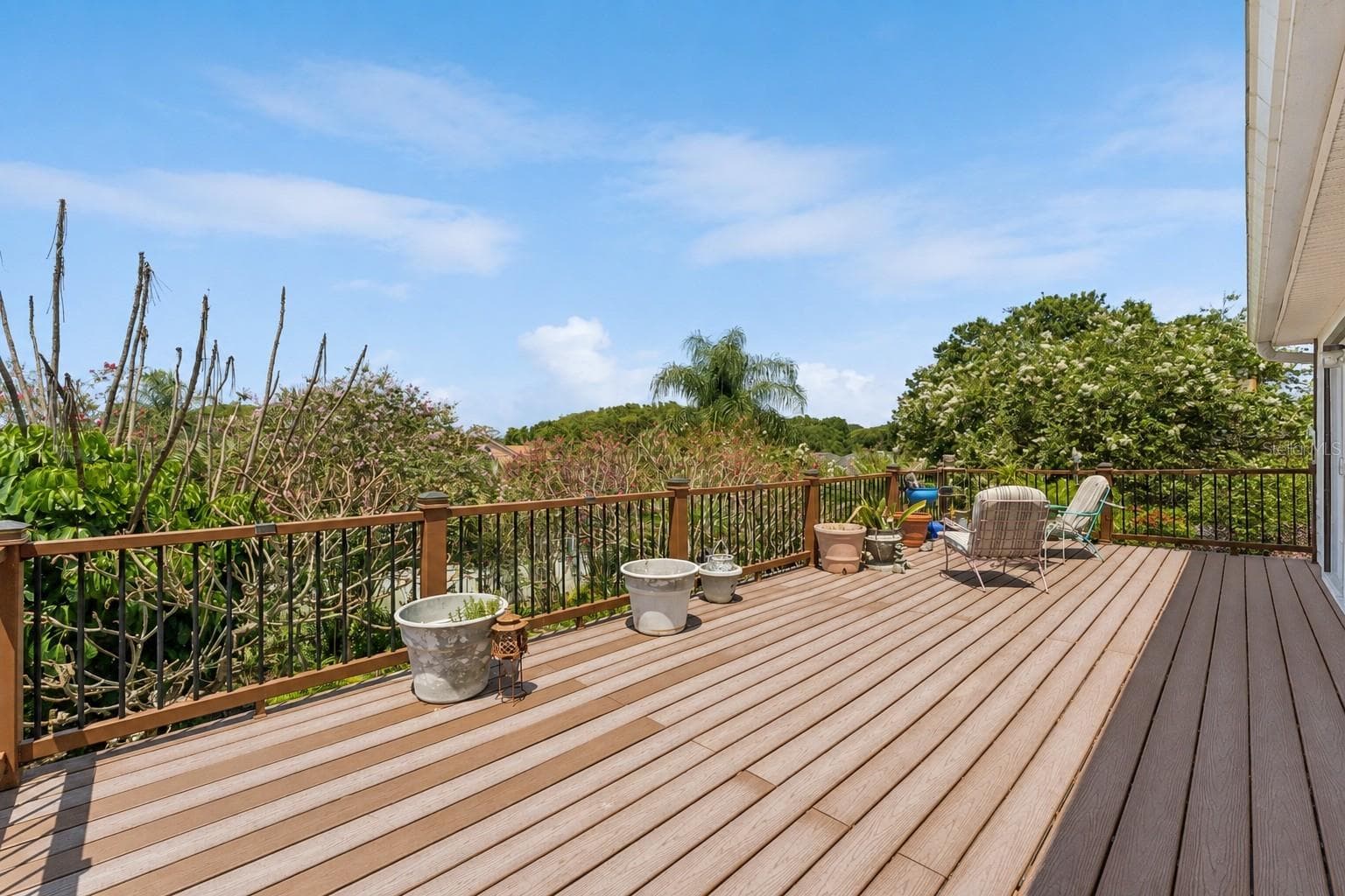 Sunset Views. The land slopes west toward the butler chain, offering privacy from your 2nd floor deck. - 9130 DOLLANGER CT, ORLANDO