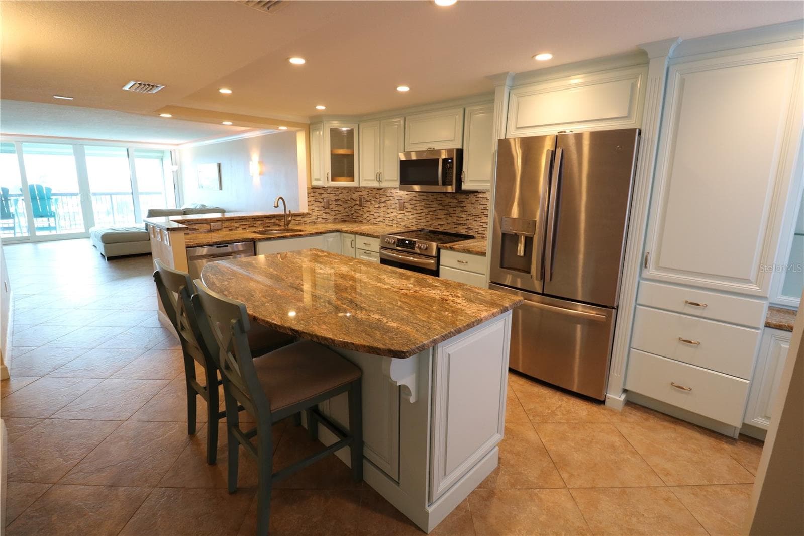 Updated and open kitchen with island - 9495 BLIND PASS RD #504, ST PETE BEACH