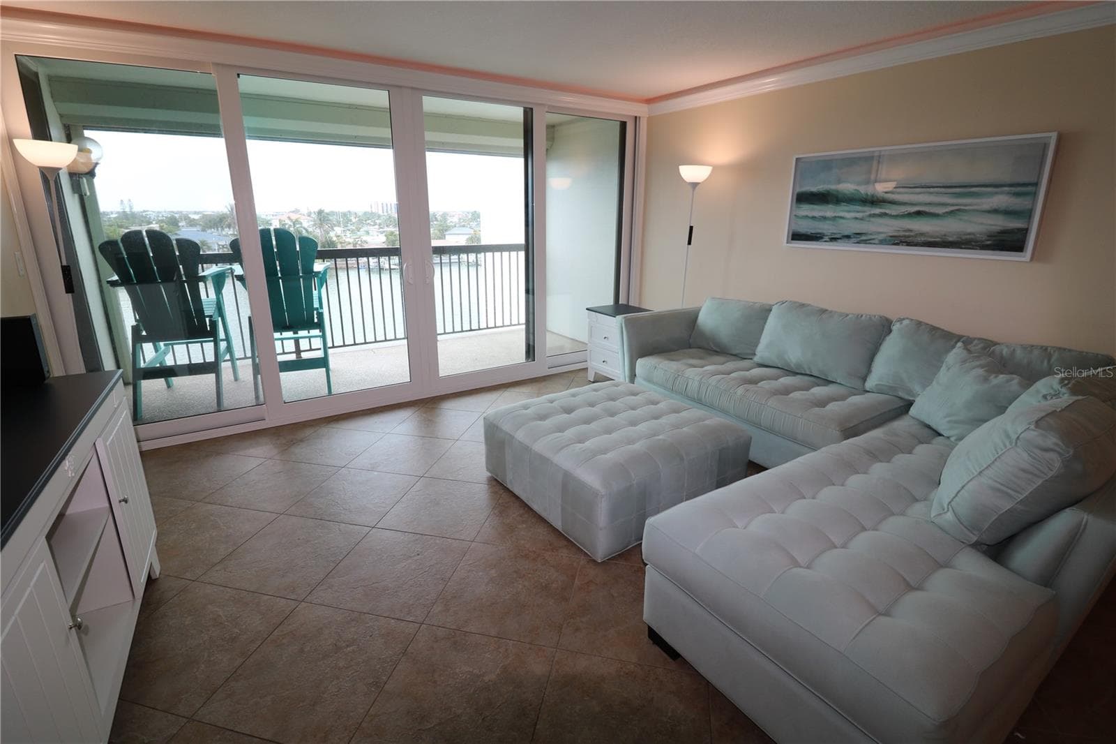 Beautiful views from the living room - 9495 BLIND PASS RD #504, ST PETE BEACH