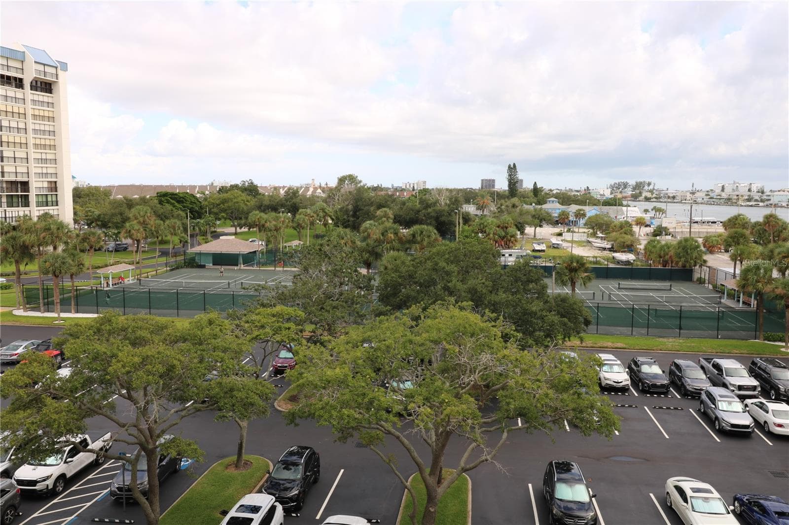 Tennis courts from 5th floor - 9495 BLIND PASS RD #504, ST PETE BEACH