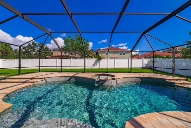Caged Pool Font View - 2863 MAPLE BROOK LOOP, LUTZ