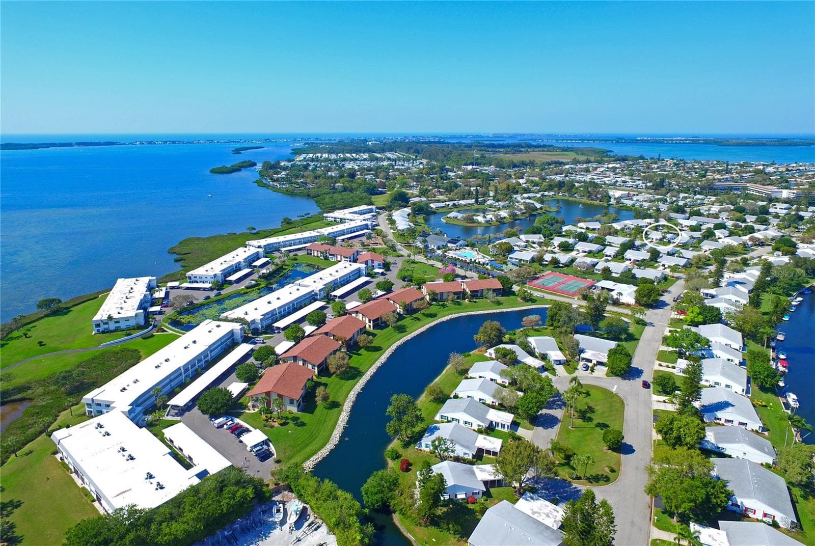 Villa location highlighted in white - 9411 CONCORD CIR, BRADENTON