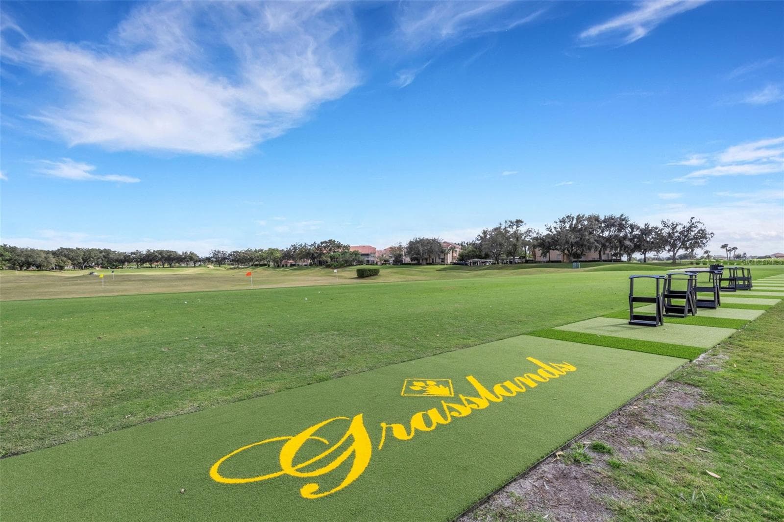 The golf practice range offers you the space to perfect your swing. - 2464 LAUREL GLEN DR, LAKELAND