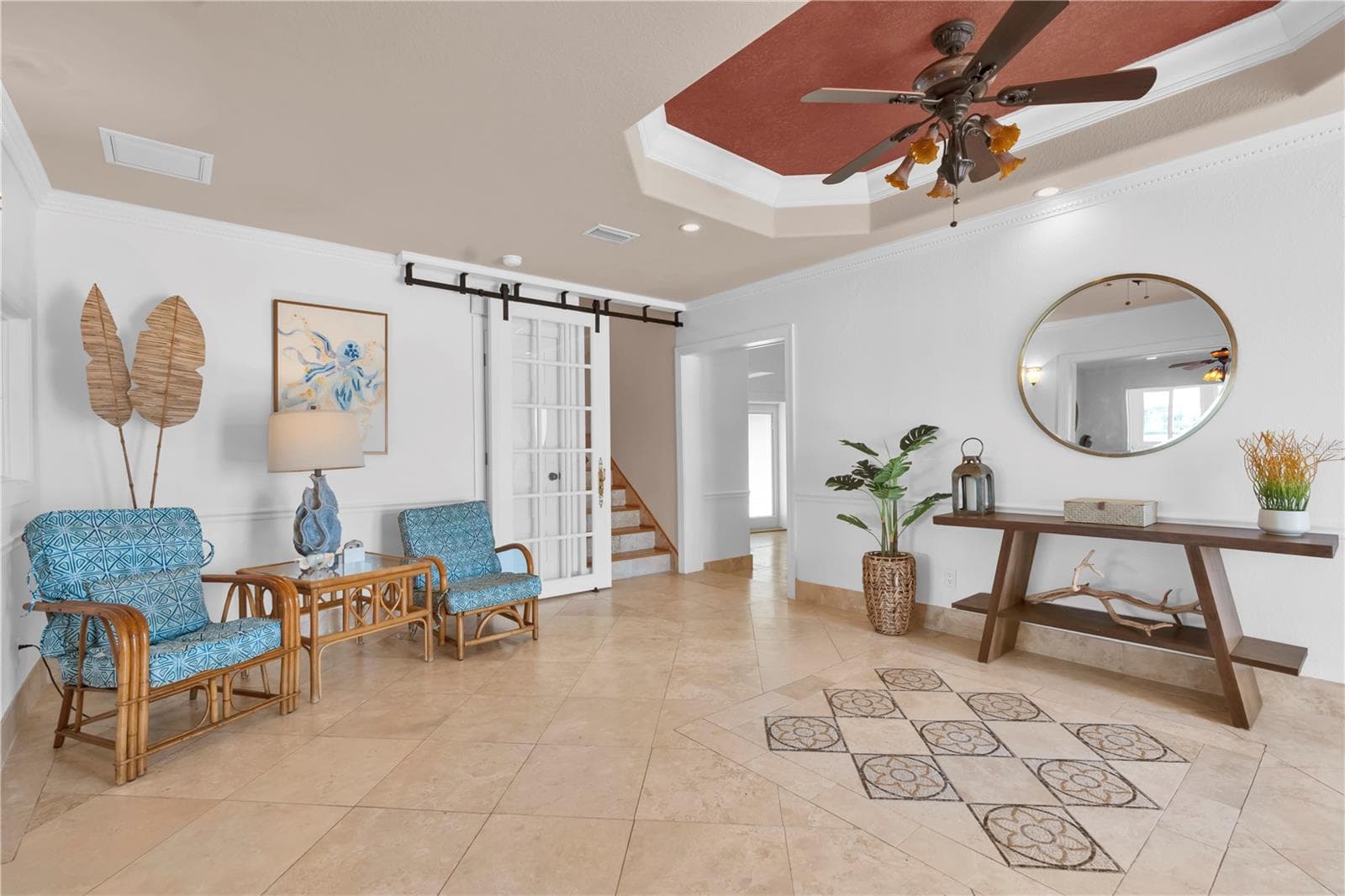 Foyer with stairs to Primary Suite - 16102 4TH ST E, REDINGTON BEACH