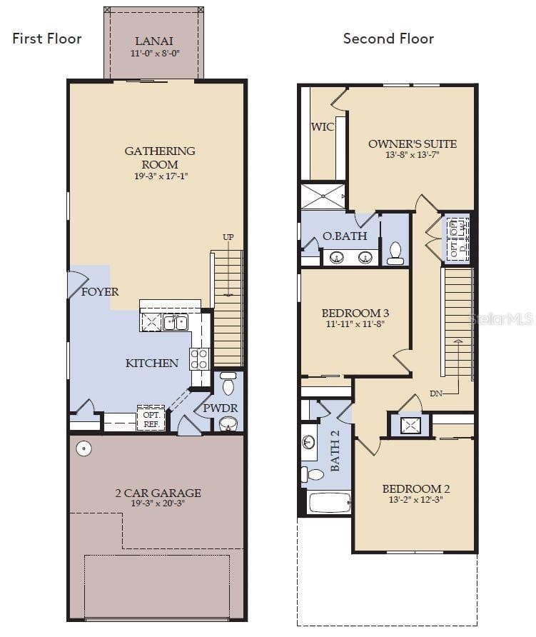 Floor Plan - Floor One Floor Plan - Floor Two - 5114 MORNING DEW LANE, WEST MELBOURNE