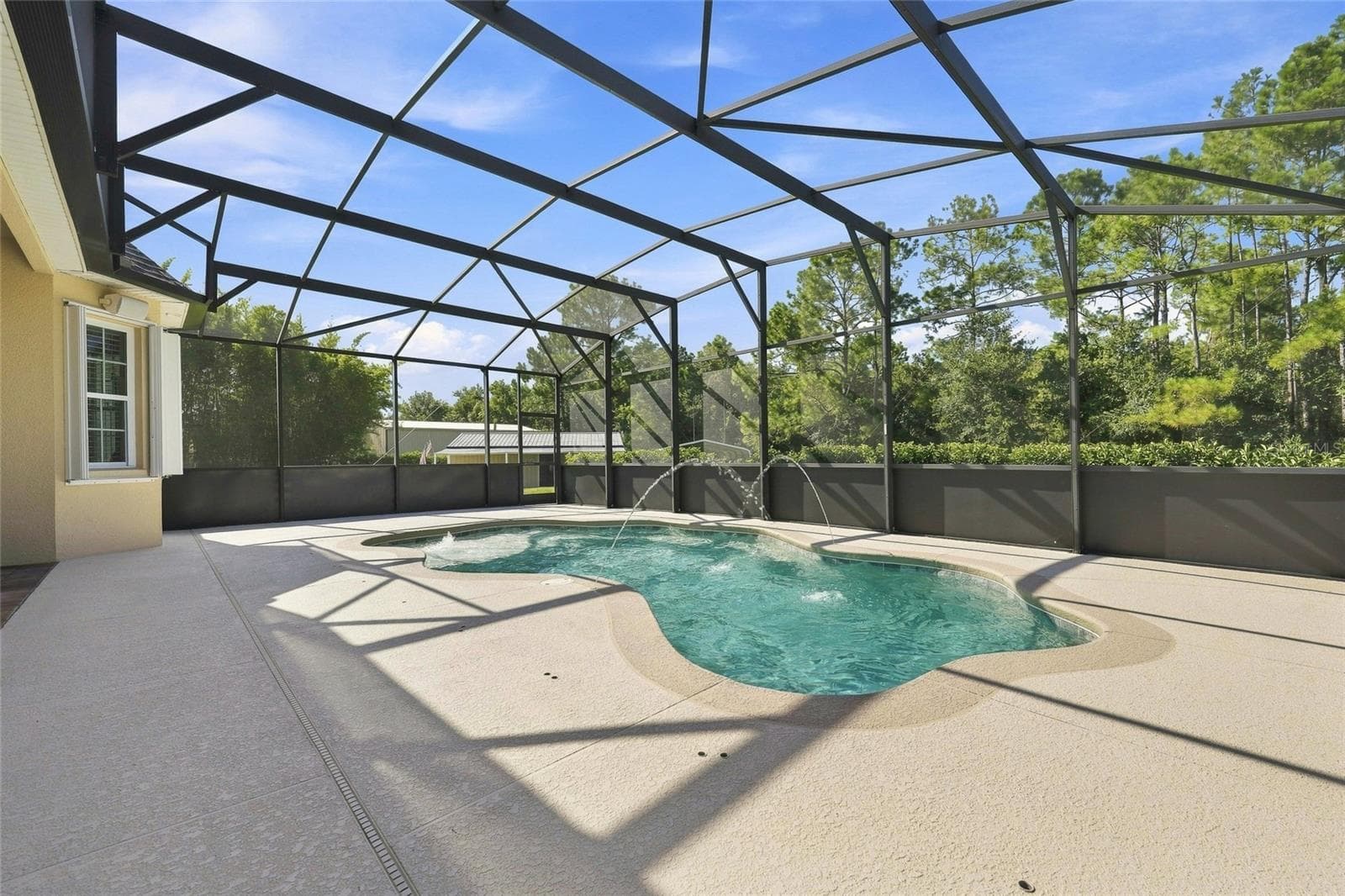 Pool with screen enclosure - 4441 DEER RUN RD, ST CLOUD