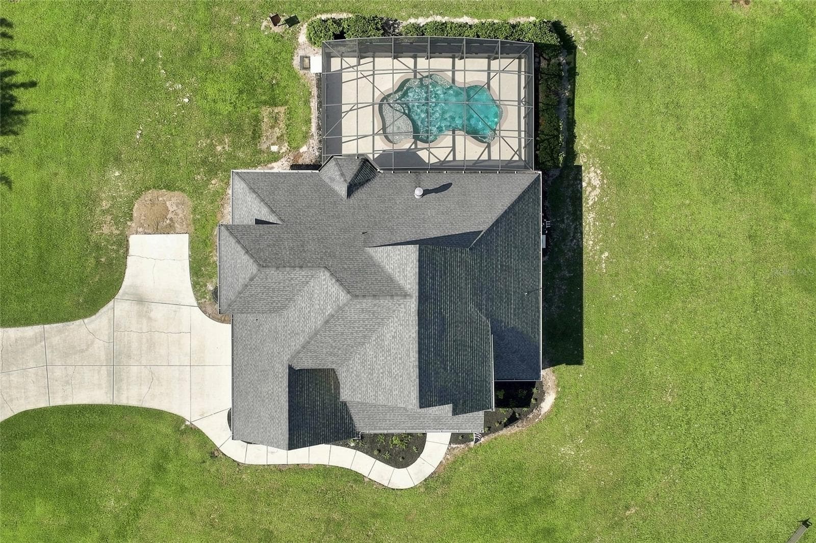 Home from above - 4441 DEER RUN RD, ST CLOUD