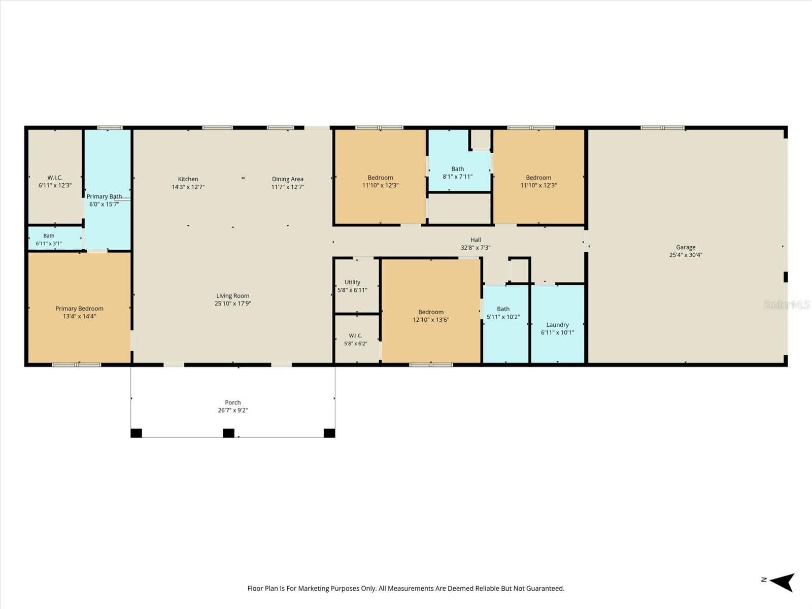 Floorplan - 6534 N HARCROSS AVE, DUNNELLON