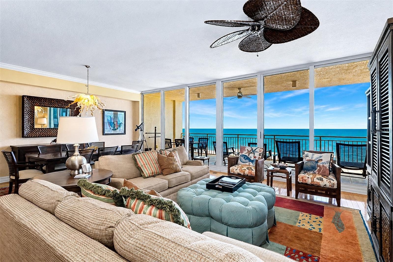 ... Floor to Ceiling High Impact Sliders  Front the Great Room Area Including thr Kitchen.. Balcony runs 27 Foot Long x 10 Foot Wide.. Perfect Spot for Brunch or an Early Dinner or Just Relaxing and Enjoying Life.. - 15208 GULF BLVD #404, MADEIRA BEACH