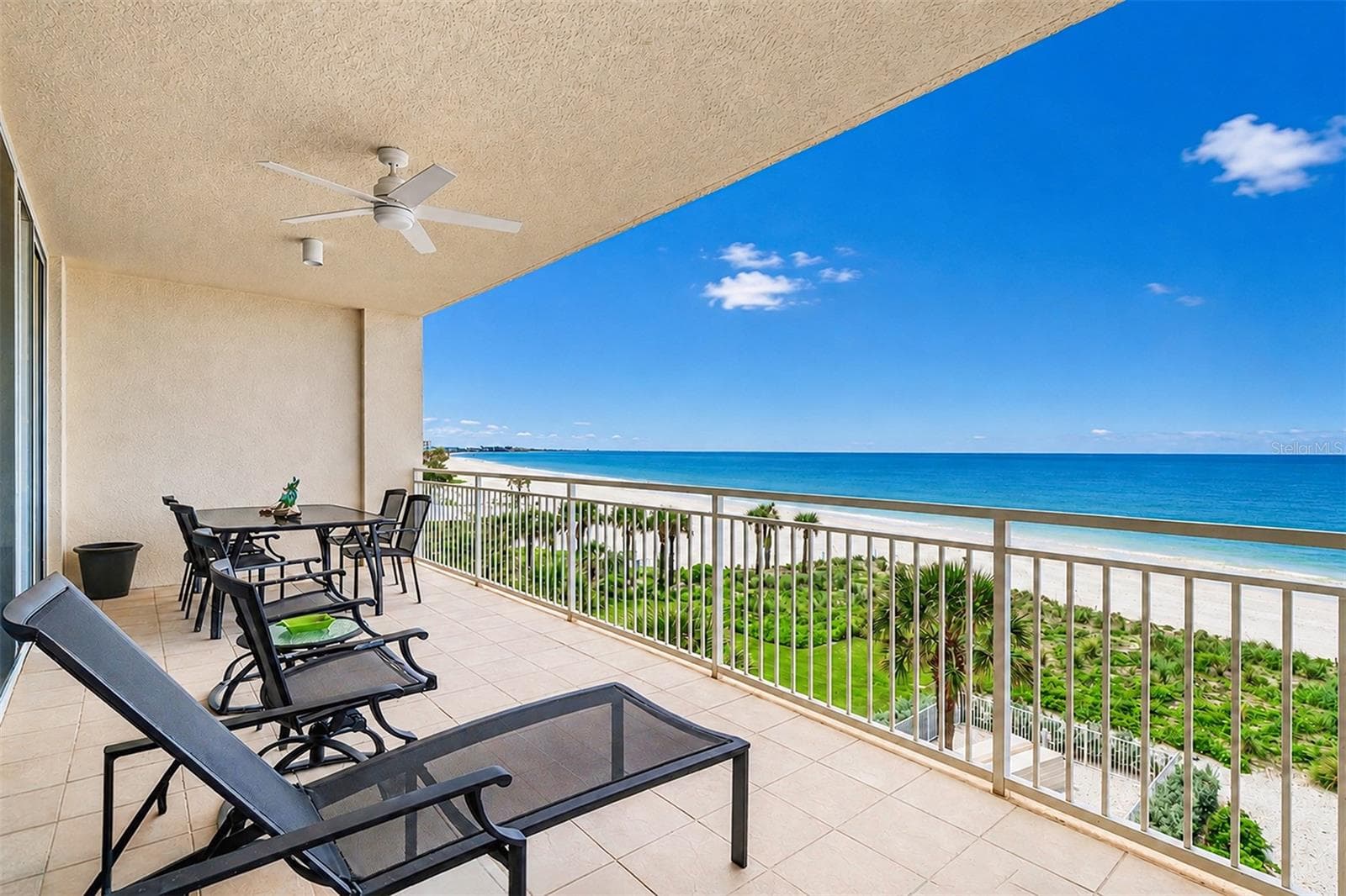 ... Balcony Water View From Master Bedroom Suite.. Bacony Dimensions 27' X 10'.. - 15208 GULF BLVD #404, MADEIRA BEACH