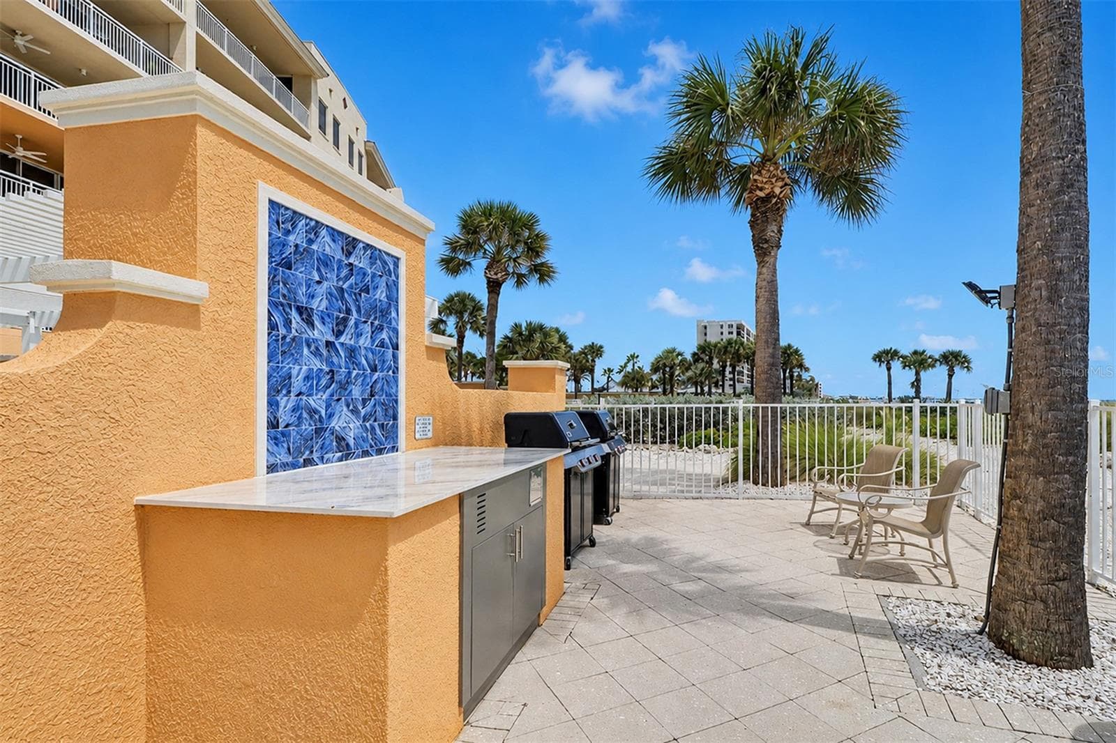 ... Grilling & Prep  Area - Seaward of the Pool Area.. - 15208 GULF BLVD #404, MADEIRA BEACH
