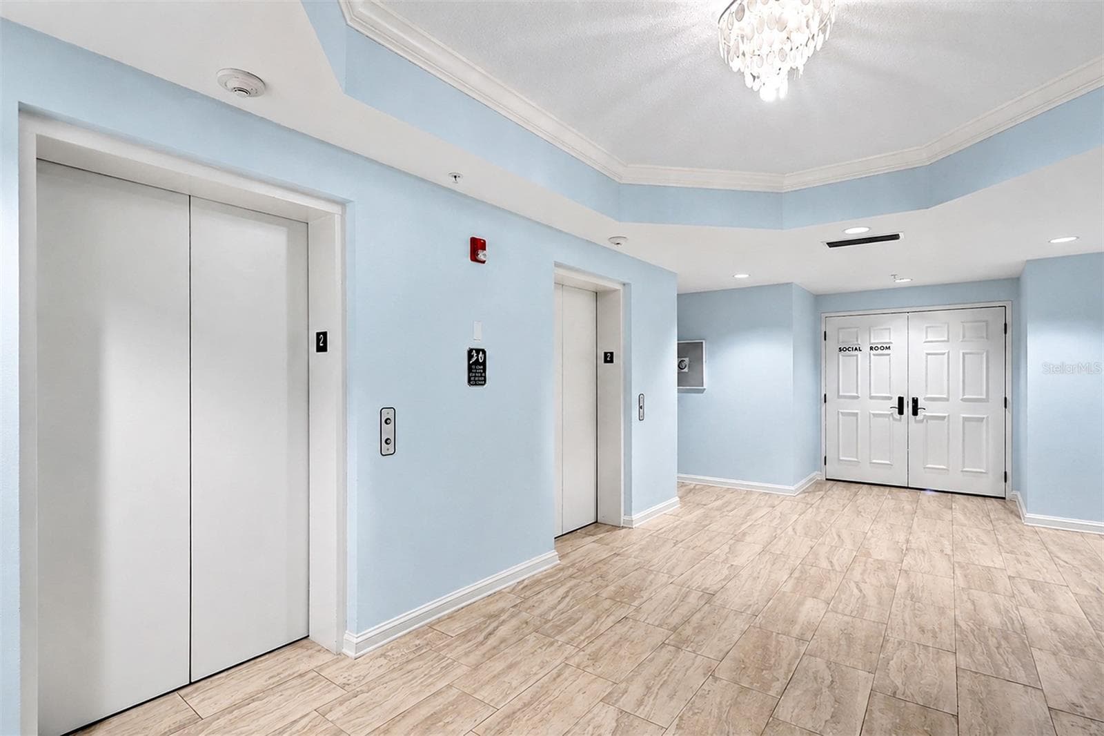 ...Taylor Woodrow Built An  Upscale Product .. Here is one Example.. .. Main Lobby 2nd Floor Landing has Two Elevators . One Services all 6 Floors.. The 2nd Elevator is Dedicated to Floors 1 and 2 only -  Allowing fast access from Garage - Lobby Area to 2nd Floor Clubhouse and Workout Facility .. No Waiting.. - 15208 GULF BLVD #404, MADEIRA BEACH